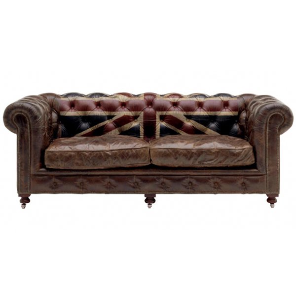 Диван Chesterfield Rebel Sofa Union Jack Andrew Martin Коричневый Диван Chesterfield Rebel Sofa Union Jack Andrew Martin Коричневый в Челябинске | Loft Concept