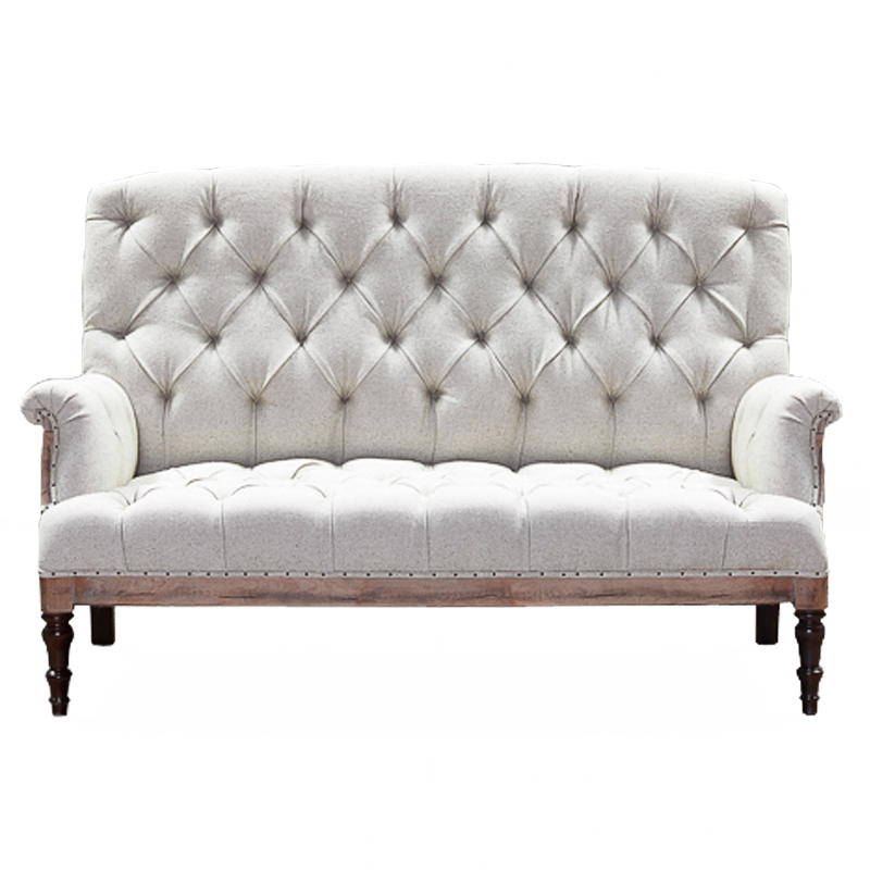 Диван Grace Sofa White Белый Коричневый Диван Grace Sofa White Белый Коричневый в Челябинске | Loft Concept