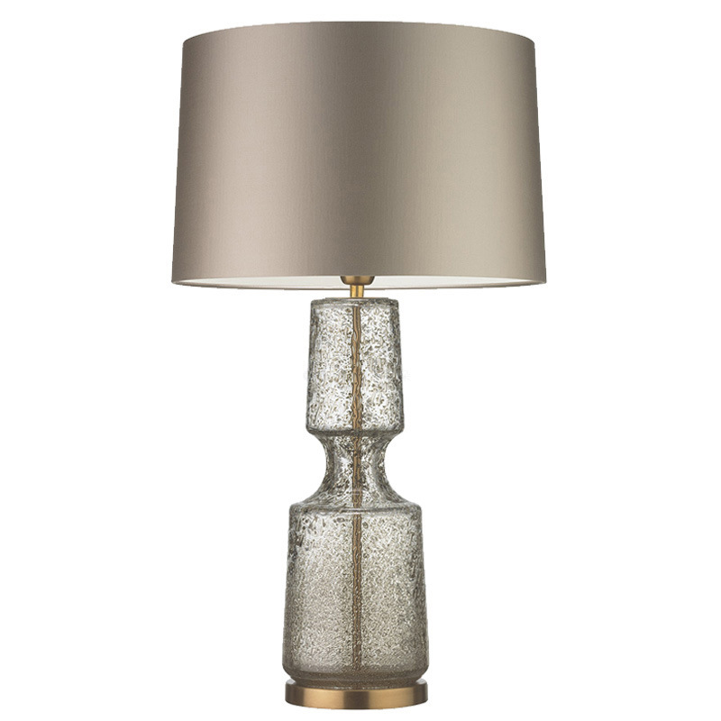 Настольная лампа Antero Antique Table Lamp Бежево-серый Стекло Смок Латунь Настольная лампа Antero Antique Table Lamp Бежево-серый Стекло Смок Латунь в Челябинске | Loft Concept