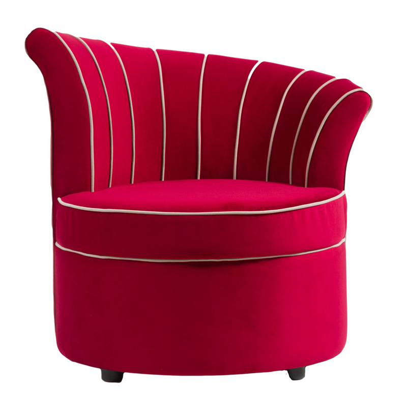 Кресло Curly Backrest Red Красный Кресло Curly Backrest Red Красный в Челябинске | Loft Concept