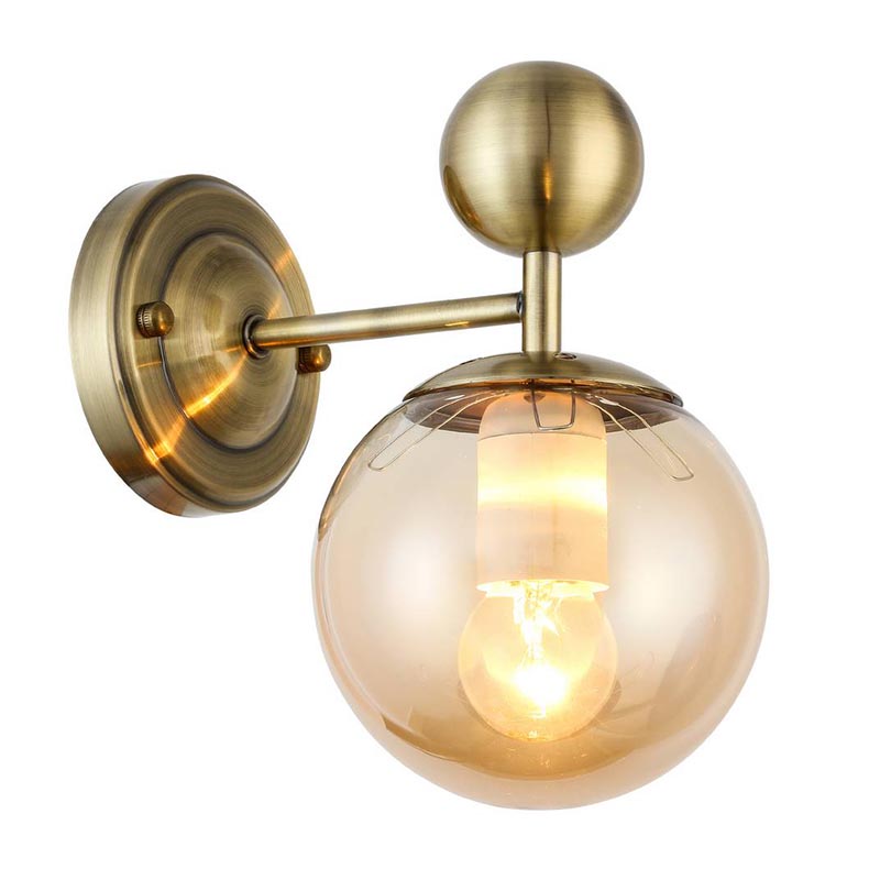 Бра Demian Bronze Wall Lamp Бронза Янтарный Бра Demian Bronze Wall Lamp Бронза Янтарный в Челябинске | Loft Concept