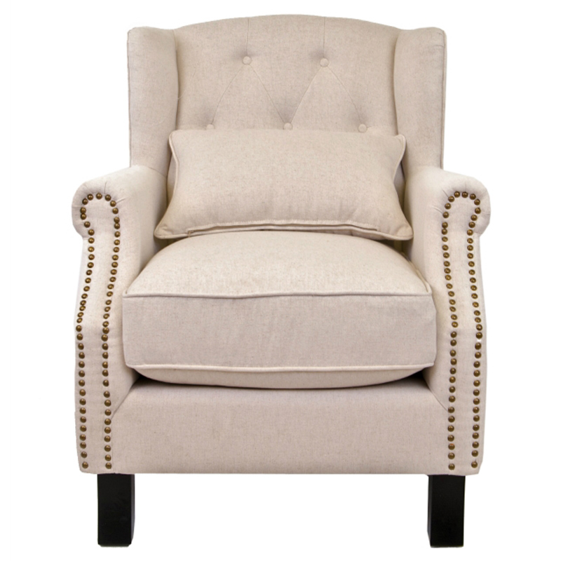Кресло Henry Armchair beige flax Бежевый Кресло Henry Armchair beige flax Бежевый в Челябинске | Loft Concept