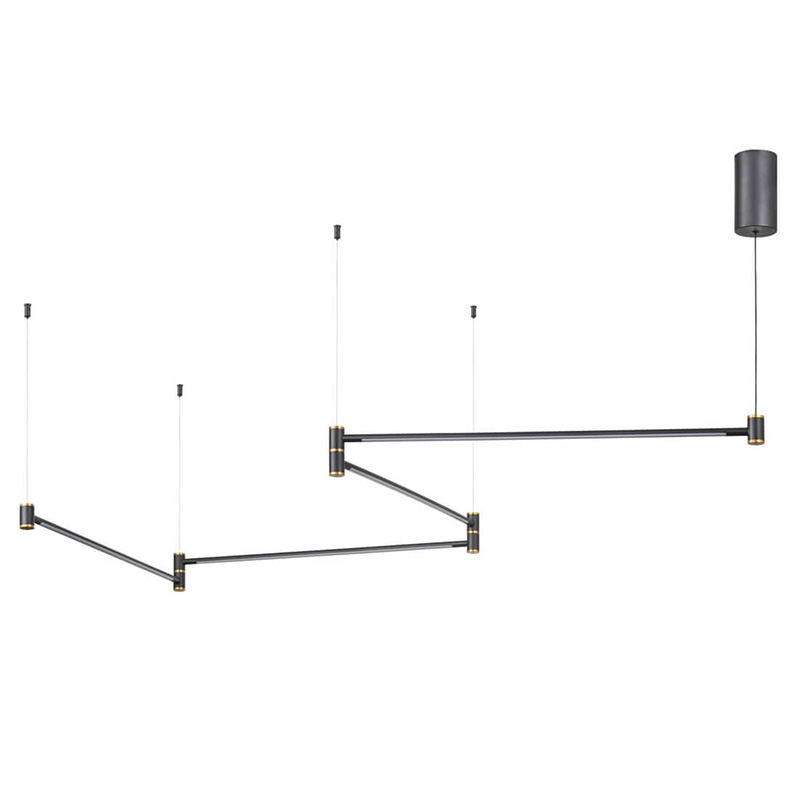 Подвесной светильник Drawing Line Gold Black Золотой Черный Подвесной светильник Drawing Line Gold Black Золотой Черный в Челябинске | Loft Concept