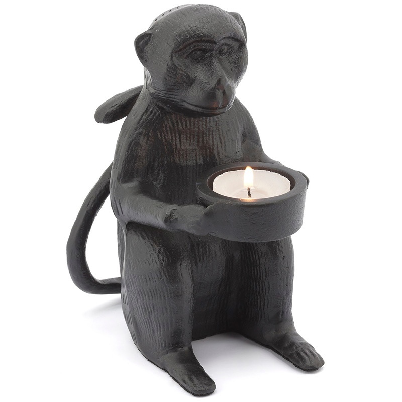 Подсвечник CANDLEHOLDER MONKEY ALLU Черный Подсвечник CANDLEHOLDER MONKEY ALLU Черный в Челябинске | Loft Concept