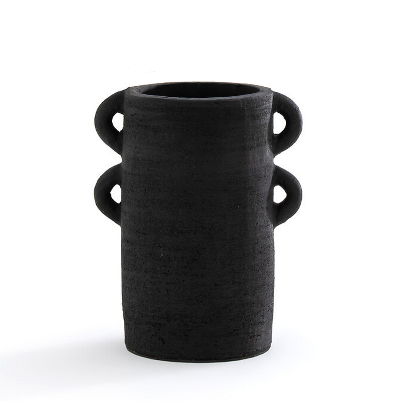 Ваза Ceramic Vase with Ears Черный Ваза Ceramic Vase with Ears Черный в Челябинске | Loft Concept