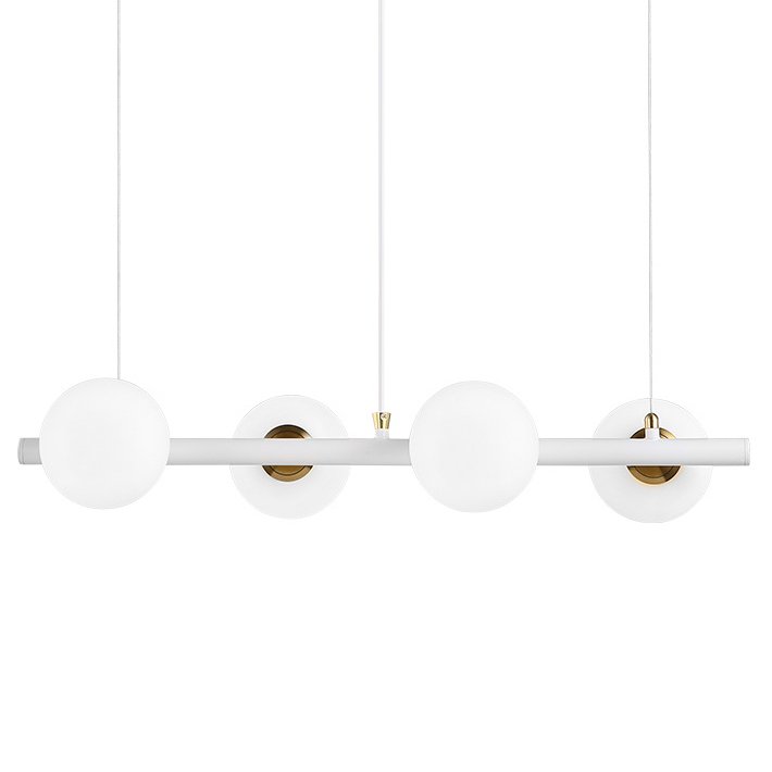 Светильник Bubble Stik four Chandelier Белый Золотой Светильник Bubble Stik four Chandelier Белый Золотой в Челябинске | Loft Concept
