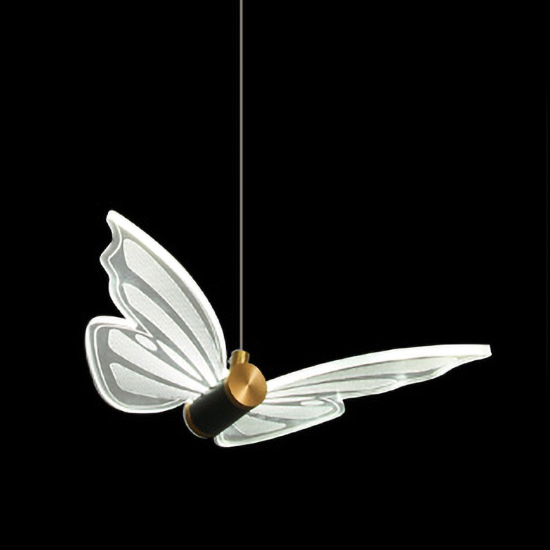 Люстра Glass butterfly chandelier B Глянцевое золото Прозрачный Черный Люстра Glass butterfly chandelier B Глянцевое золото Прозрачный Черный в Челябинске | Loft Concept
