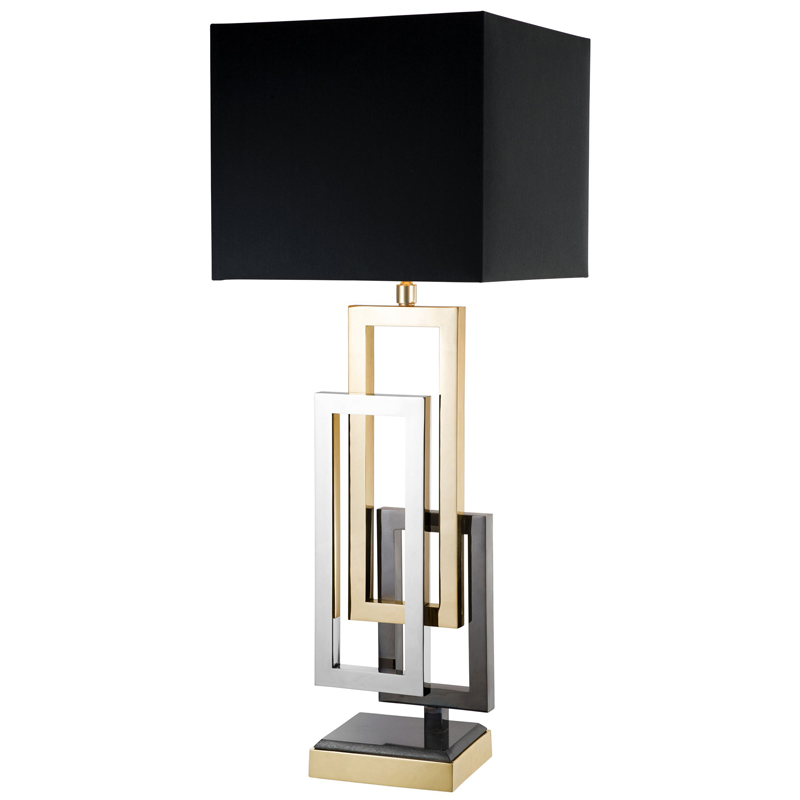 Настольная лампа Eichholtz Table Lamp Regine Черный Никель Темный никель Золотой Настольная лампа Eichholtz Table Lamp Regine Черный Никель Темный никель Золотой в Челябинске | Loft Concept