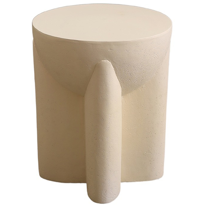 Приставной стол Lava Stone Side Table Полимер Бежевый Приставной стол Lava Stone Side Table Полимер Бежевый в Челябинске | Loft Concept