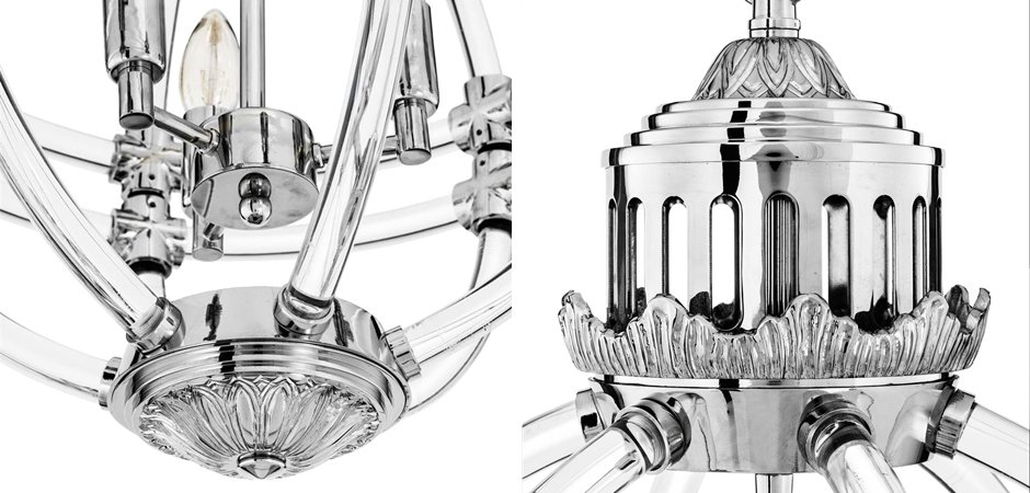 Люстра Eichholtz Chandelier Impero Silver Люстра Eichholtz Chandelier Impero Silver - Loft-Concept в Челябинске