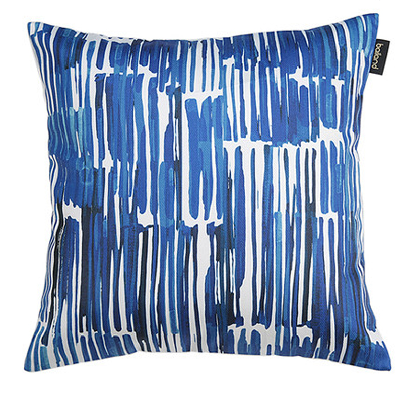 Подушка Pillow Indigo blue Синий Белый Подушка Pillow Indigo blue Синий Белый в Челябинске | Loft Concept