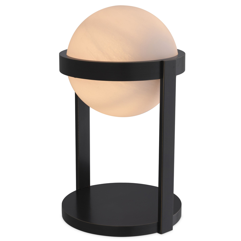 Настольная лампа Eichholtz Table Lamp Hayward Bronze Темная бронза Белое матовое стекло Настольная лампа Eichholtz Table Lamp Hayward Bronze Темная бронза Белое матовое стекло в Челябинске | Loft Concept