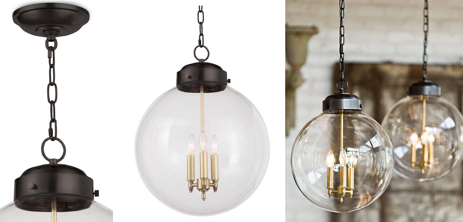 Подвесной светильник Conor Globe Hanging lamp Black - фото