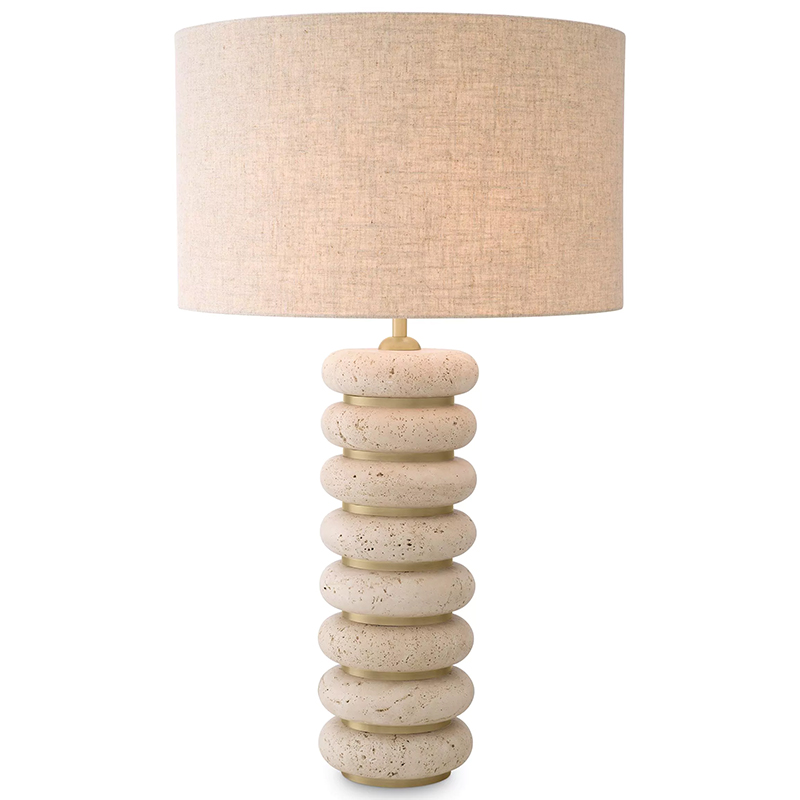 Настольная лампа Eichholtz Table Lamp Baron Бежевый Бежево-серый Латунь Настольная лампа Eichholtz Table Lamp Baron Бежевый Бежево-серый Латунь в Челябинске | Loft Concept