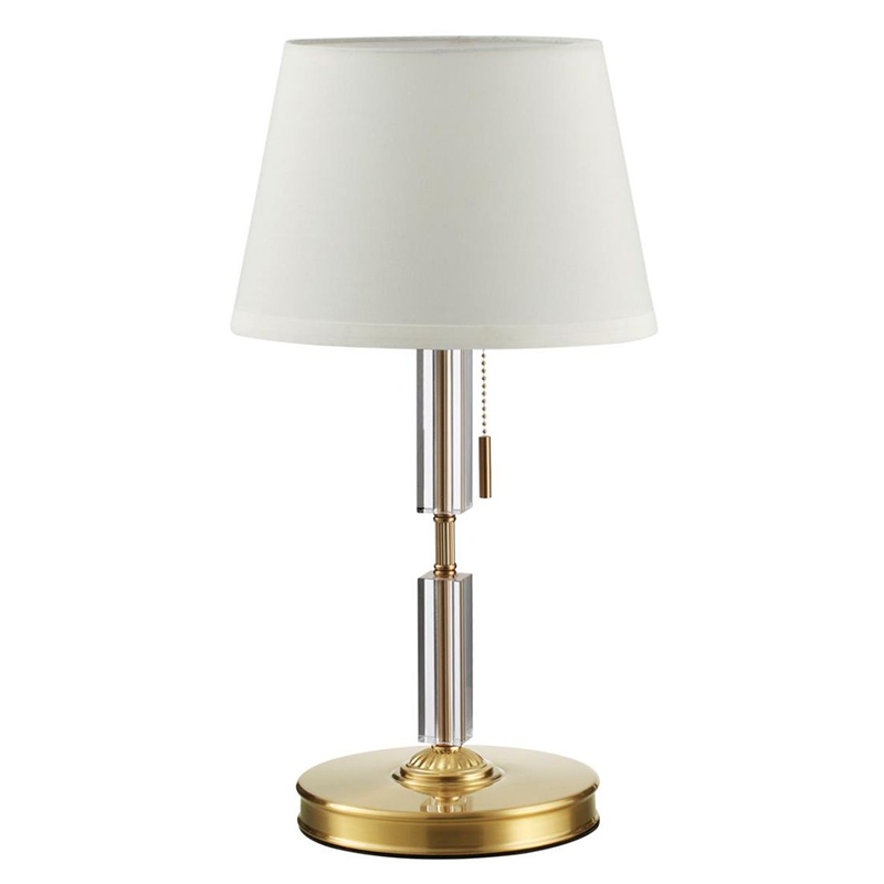 Настольная лампа Ramona White Table Lamp Бронза Белый в Челябинске | Loft Concept 