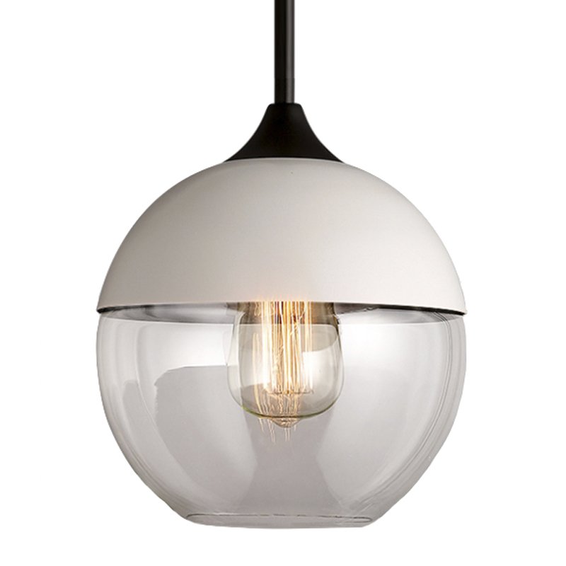 Подвесной светильник Hanglamp zwart glas White III Белый Прозрачное Стекло Подвесной светильник Hanglamp zwart glas White III Белый Прозрачное Стекло в Челябинске | Loft Concept