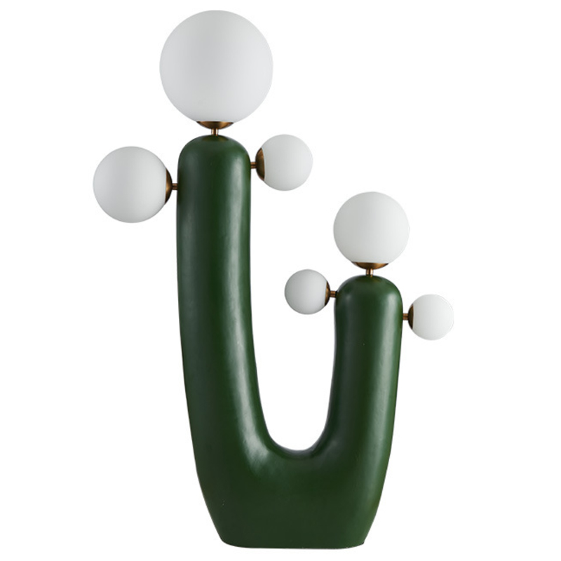 Торшер Oo Flor Lamp Green Белое матовое стекло Зеленый Торшер Oo Flor Lamp Green Белое матовое стекло Зеленый в Челябинске | Loft Concept