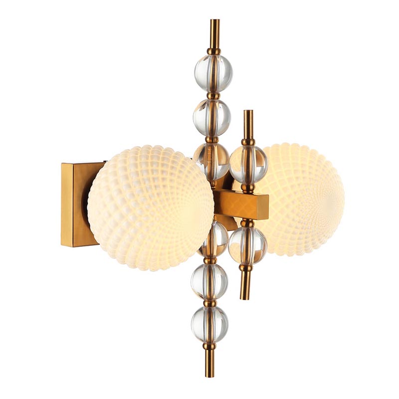 Бра Addelyn Sconce Белый Латунь Бра Addelyn Sconce Белый Латунь в Челябинске | Loft Concept
