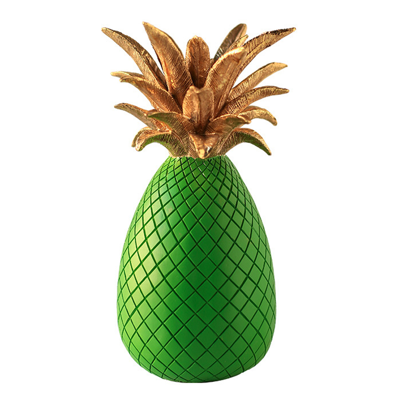 Статуэтка Gold and Green Pineapple Зеленый Золотой Статуэтка Gold and Green Pineapple Зеленый Золотой в Челябинске | Loft Concept