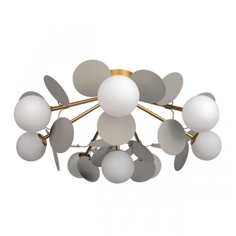 Потолочный светильник MATISSE Chandelier Aster Gray Белый Золотой Серый Потолочный светильник MATISSE Chandelier Aster Gray Белый Золотой Серый в Челябинске | Loft Concept