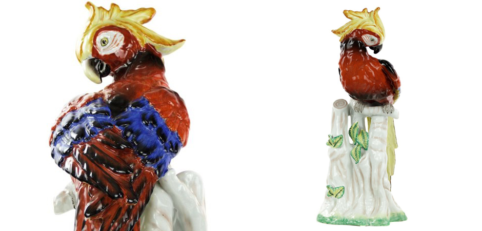 Статуэтка Porcelain Red Parrot Статуэтка Porcelain Red Parrot - Loft-Concept в Челябинске
