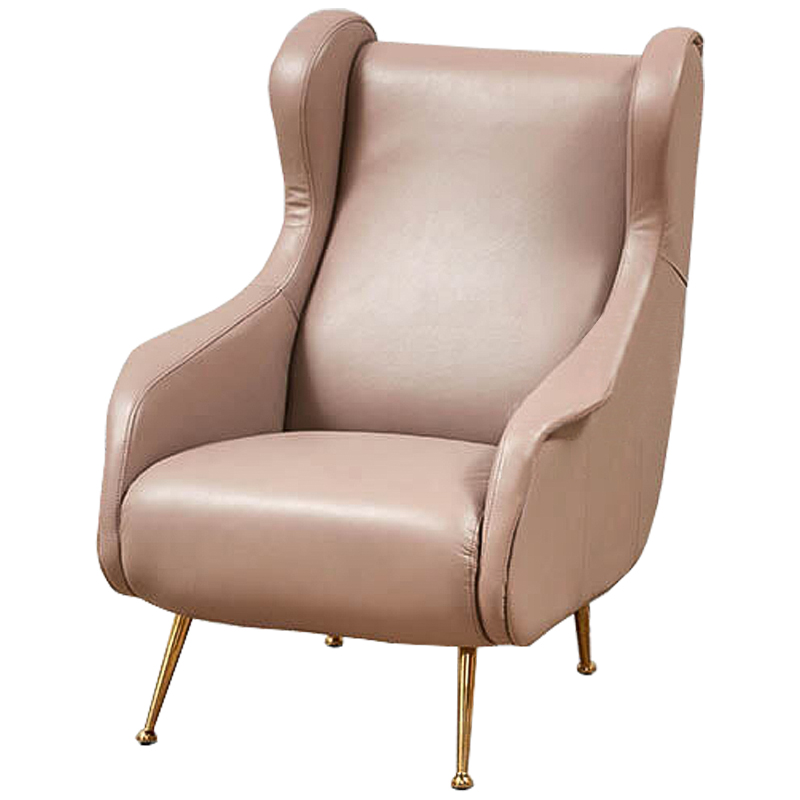 Кресло Gastone Chair Дымчатая Роза Золотой Кресло Gastone Chair Дымчатая Роза Золотой в Челябинске | Loft Concept