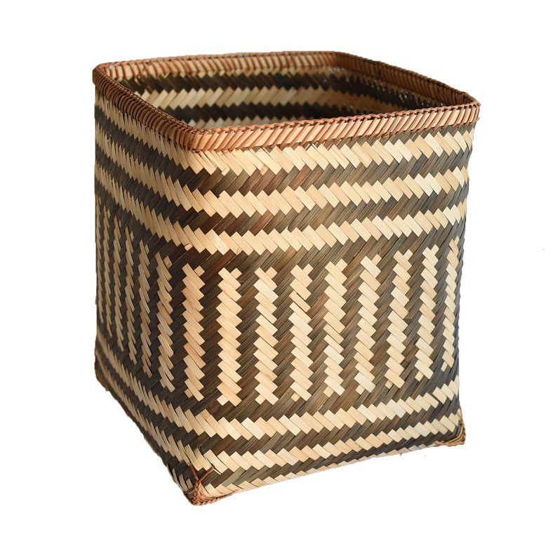 Корзина Wicker Basket Cube Бежево-серый в Челябинске | Loft Concept 