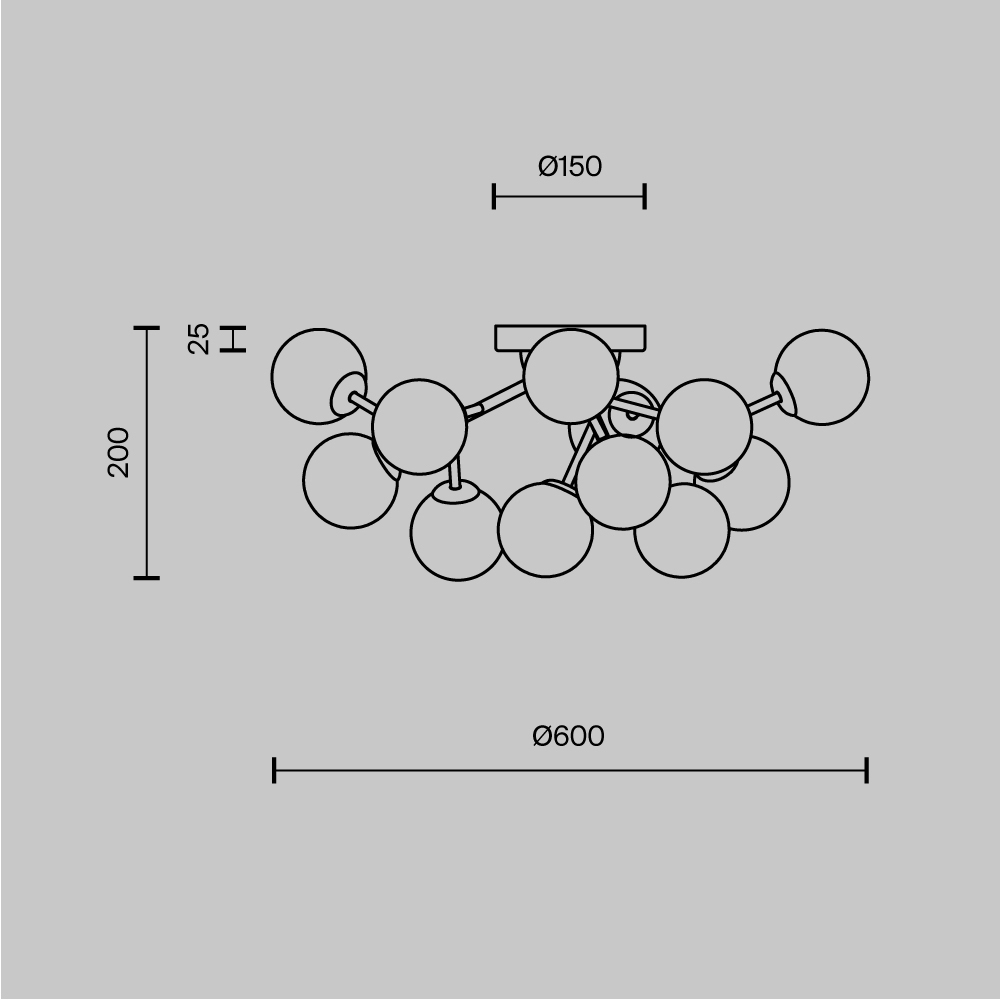 Потолочный светильник Dallas G9 в Челябинске