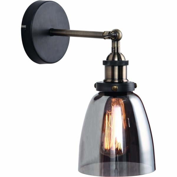 Бра Smoke Glass cloche Wall Lamp Бра Smoke Glass cloche Wall Lamp в Челябинске | Loft Concept