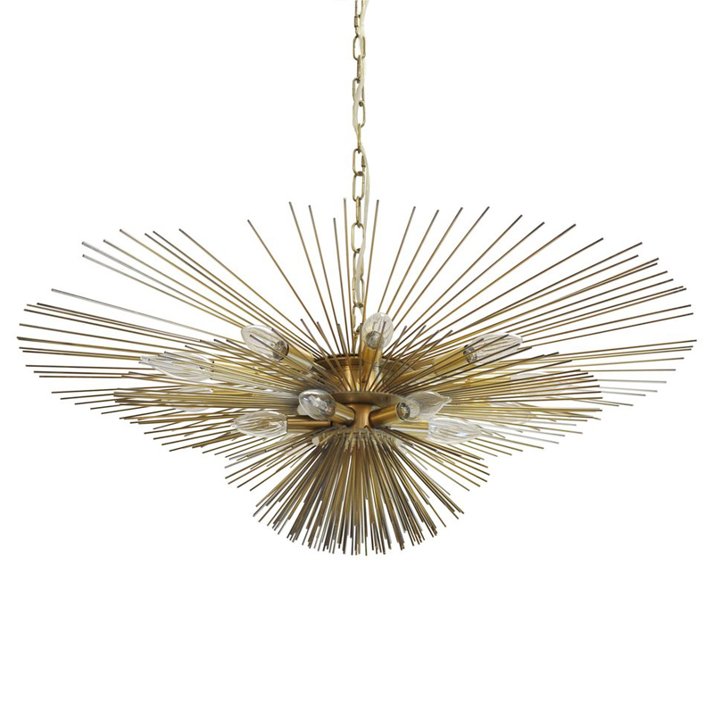 Люстра Circular Rays Astra Chandelier Латунь Люстра Circular Rays Astra Chandelier Латунь в Челябинске | Loft Concept