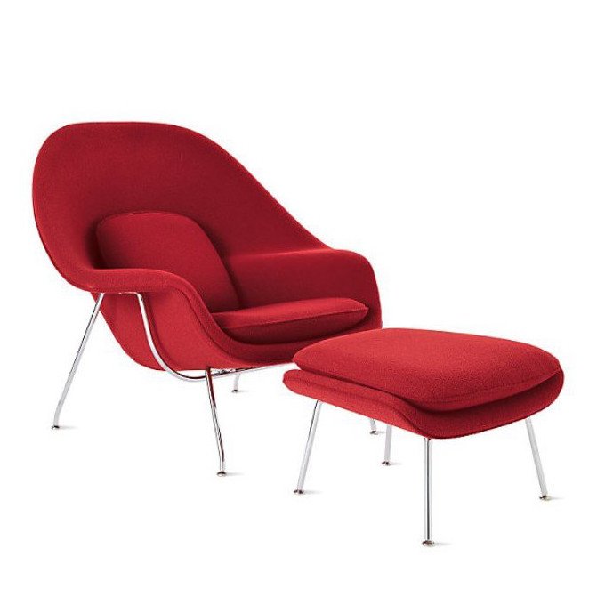 Кресло Womb Chair and Ottoman Кресло Womb Chair and Ottoman в Челябинске | Loft Concept