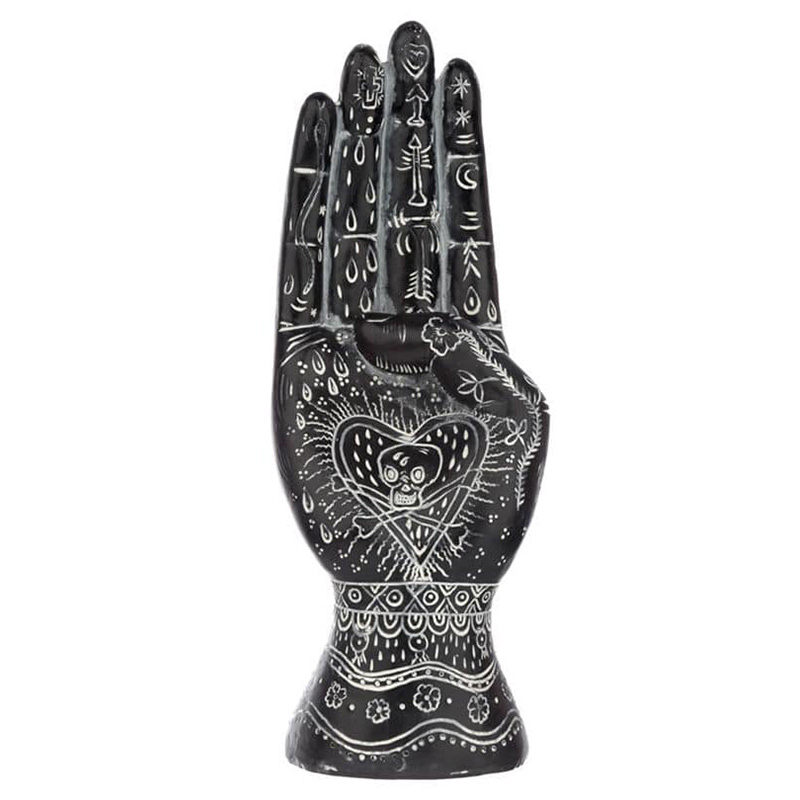 Статуэтка Mantic Hand Черный Белый Статуэтка Mantic Hand Черный Белый в Челябинске | Loft Concept