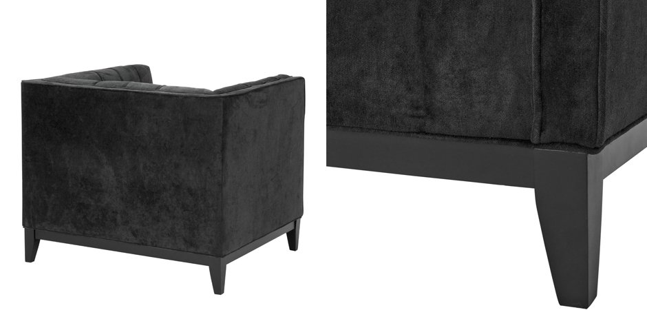 Кресло Eichholtz Chair Aldgate Black Кресло Eichholtz Chair Aldgate Black - Loft-Concept в Челябинске