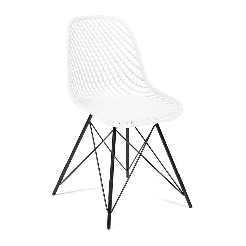 Стул DSR mesh white Белый Черный Стул DSR mesh white Белый Черный в Челябинске | Loft Concept