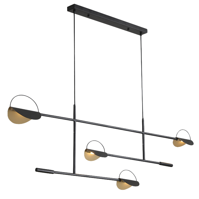 Люстра BOLIA LEAVES PENDANT black Черный Латунь Люстра BOLIA LEAVES PENDANT black Черный Латунь в Челябинске | Loft Concept