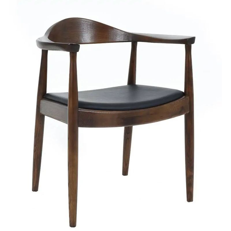 Стул Elbow HANS J.WEGNER с Подлокотником Темное Дерево Коричневый Черный Стул Elbow HANS J.WEGNER с Подлокотником Темное Дерево Коричневый Черный в Челябинске | Loft Concept