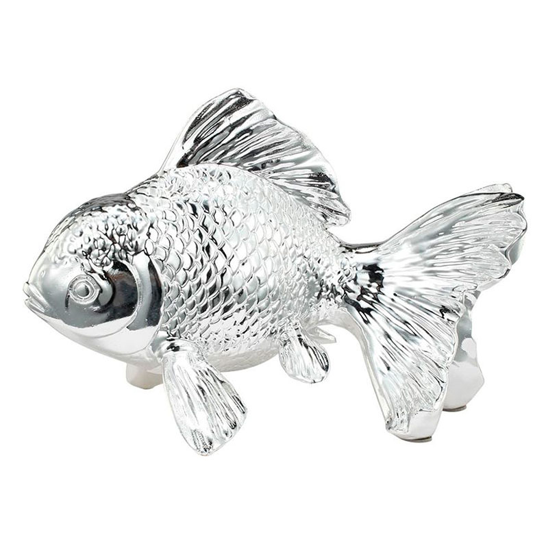 Статуэтка серебряная рыбка Fish Серебряный Статуэтка серебряная рыбка Fish Серебряный в Челябинске | Loft Concept