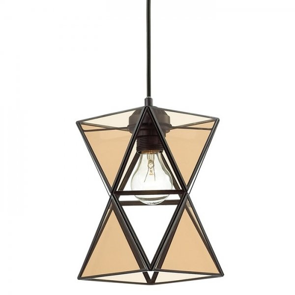 Подвесной светильник PolyPyramid Glass Pendant Cognac Янтарь (Amber) Подвесной светильник PolyPyramid Glass Pendant Cognac Янтарь (Amber) в Челябинске | Loft Concept