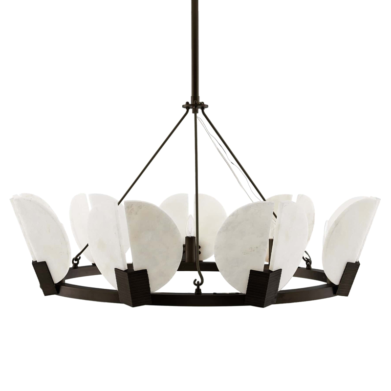 Люстра Arteriors SIERRA CHANDELIER Черный Белый Люстра Arteriors SIERRA CHANDELIER Черный Белый в Челябинске | Loft Concept