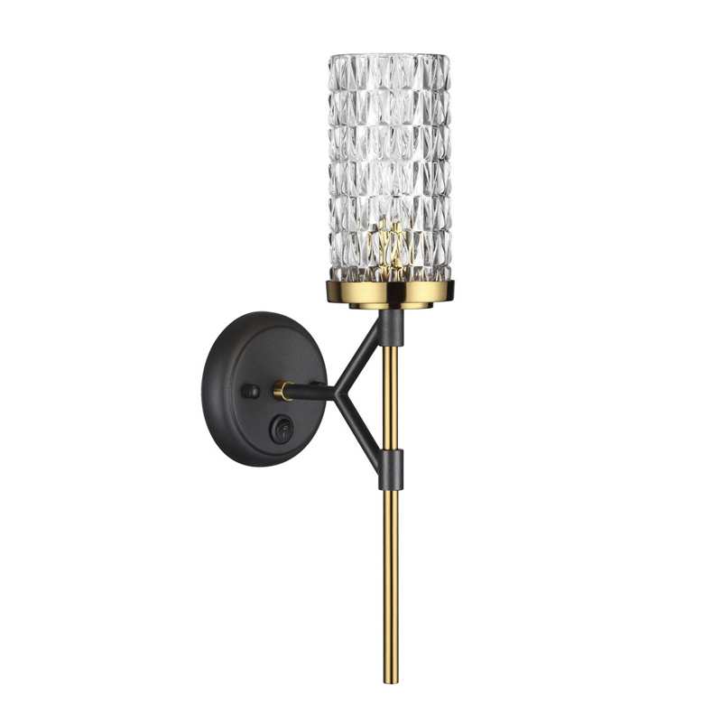 Бра Aspiring Upward Sconce Черный Глянцевое золото Бра Aspiring Upward Sconce Черный Глянцевое золото в Челябинске | Loft Concept