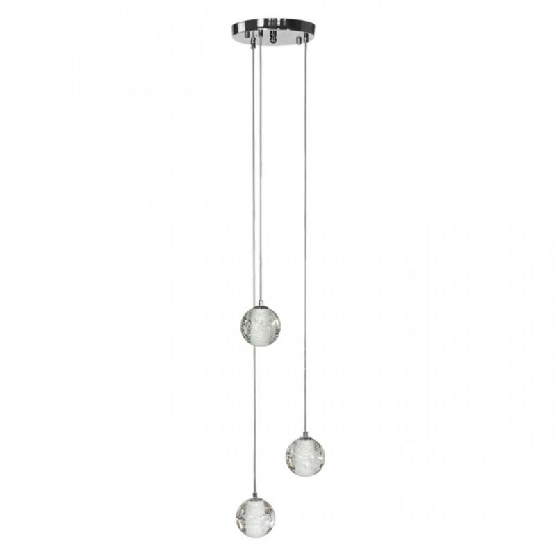 Каскадная Светодиодная Люстра Bocci 3 шара Led Crystal Glass Серебряный Прозрачное Стекло Каскадная Светодиодная Люстра Bocci 3 шара Led Crystal Glass Серебряный Прозрачное Стекло в Челябинске | Loft Concept