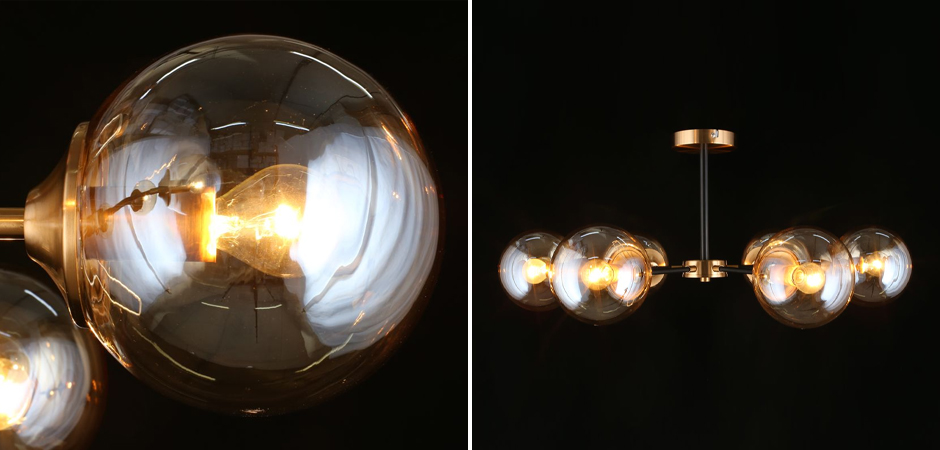 Потолочный светильник Smoky Sphere Champagne Потолочный светильник Smoky Sphere Champagne - Loft-Concept в Челябинске