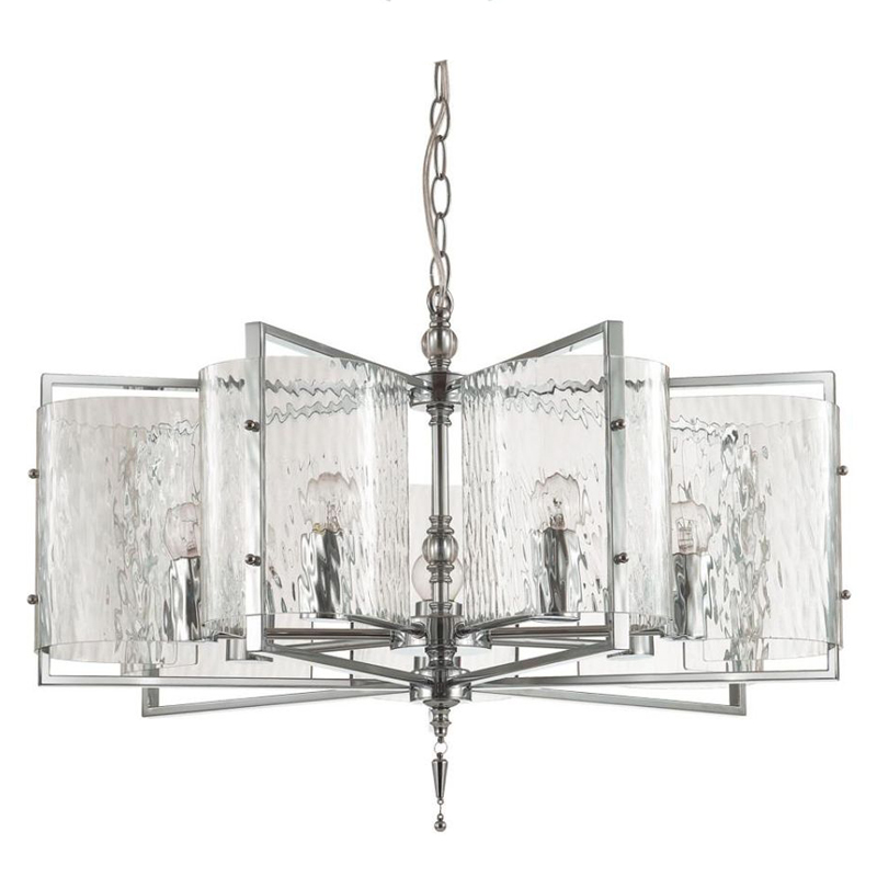 Люстра Karissa Chrome Chandelier 65 Хром Прозрачный (Transparent) Люстра Karissa Chrome Chandelier 65 Хром Прозрачный (Transparent) в Челябинске | Loft Concept