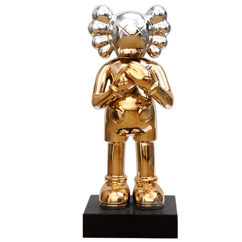 Статуэтка KAWS Gradient Gold Silver on stand Золотой Серебряный Статуэтка KAWS Gradient Gold Silver on stand Золотой Серебряный в Челябинске | Loft Concept