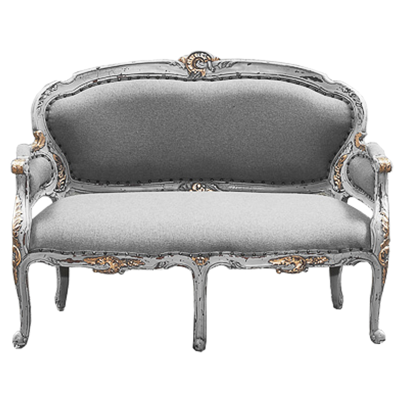 Диван Maria Antoinette Softness Серый Белый винтажная патина   в Челябинске | Loft Concept 