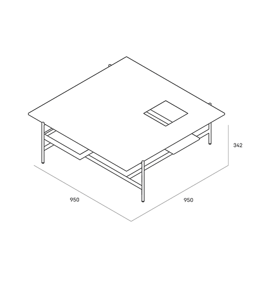 Karat журнальный столик цвета серый камень с съемным подносом в Челябинске
