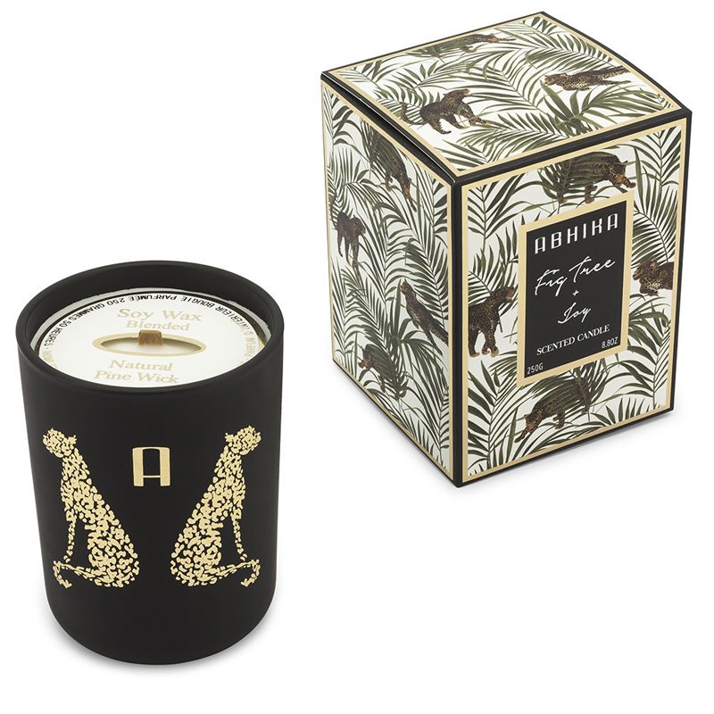Свеча ароматизированная в стакане CANDLE ABHIKA DOUBLE LEO Черный Свеча ароматизированная в стакане CANDLE ABHIKA DOUBLE LEO Черный в Челябинске | Loft Concept
