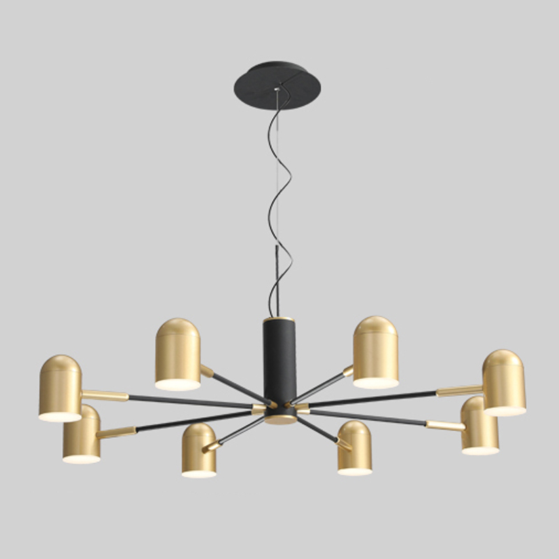 Люстра Desi Loft Chandelier Gold Золотой Черный в Челябинске | Loft Concept 