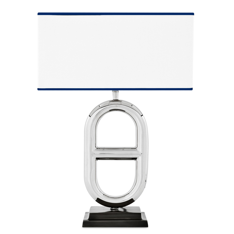 Настольная лампа Eichholtz Table Lamp Acapulco Нержавеющая сталь Черный Кремовый Настольная лампа Eichholtz Table Lamp Acapulco Нержавеющая сталь Черный Кремовый в Челябинске | Loft Concept