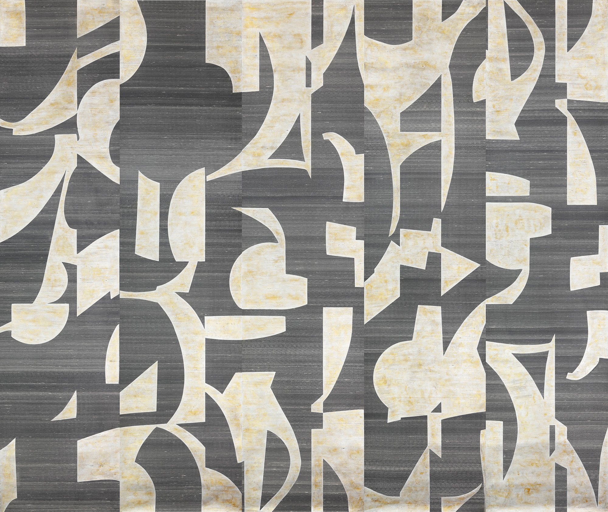Обои ручная роспись в стиле Арт-деко Symphony Original colourway on Arkose silk dupion Обои ручная роспись в стиле Арт-деко Symphony Original colourway on Arkose silk dupion - постер Loft-Concept в Челябинске